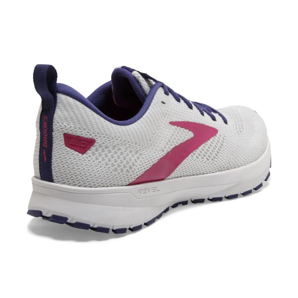 Brooks Revel 5 Women's Road Running Shoes White / Navy / Pink | NZ-267453