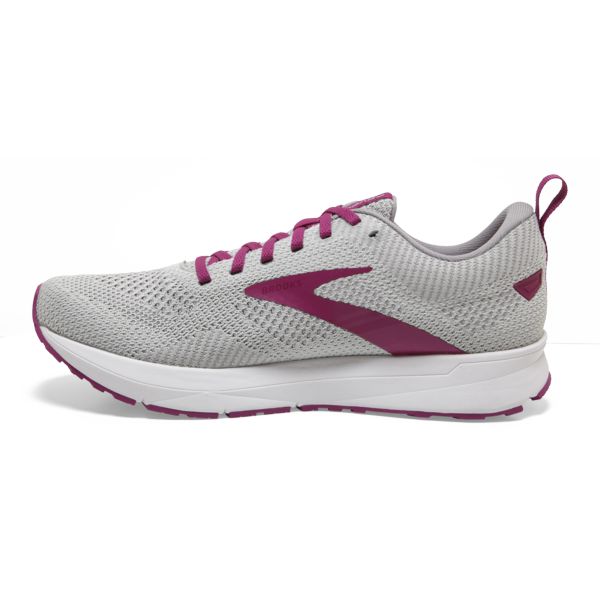 Brooks Revel 5 Women's Road Running Shoes Grey / Purple / White | NZ-506231