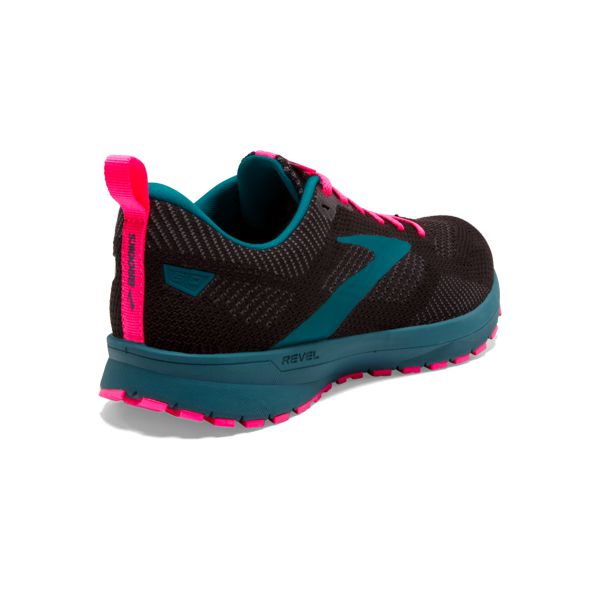 Brooks Revel 5 Women's Road Running Shoes Black / Blue / Pink | NZ-54178