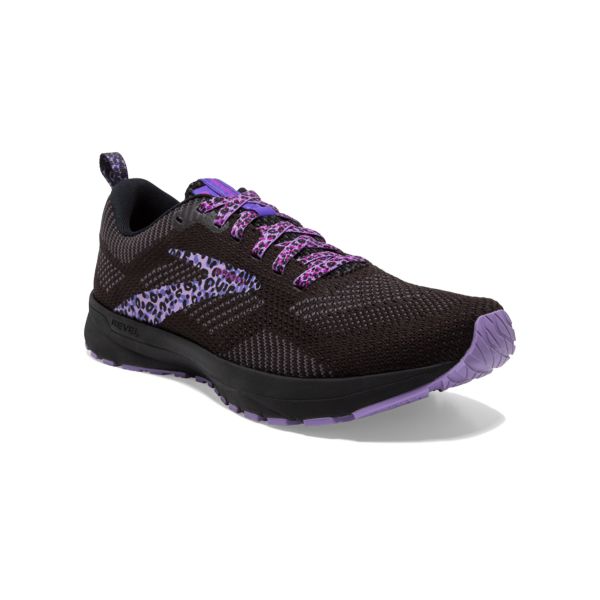 Brooks Revel 5 Women's Road Running Shoes Black / Purple | NZ-561378