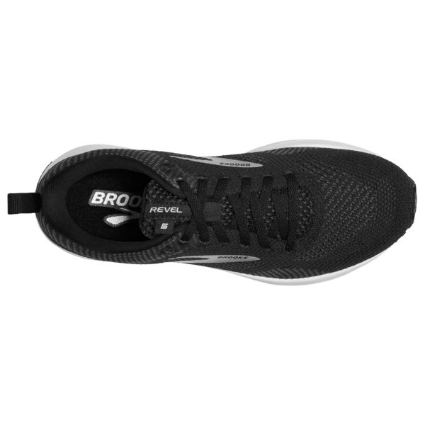 Brooks Revel 5 Women's Road Running Shoes Black / White | NZ-610534