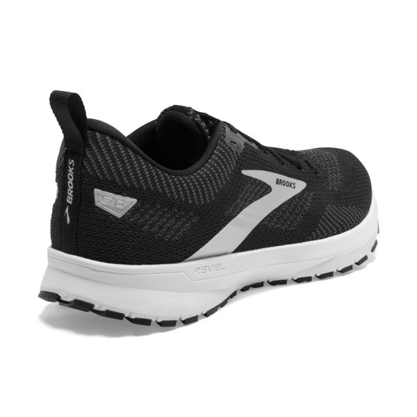 Brooks Revel 5 Women's Road Running Shoes Black / White | NZ-610534