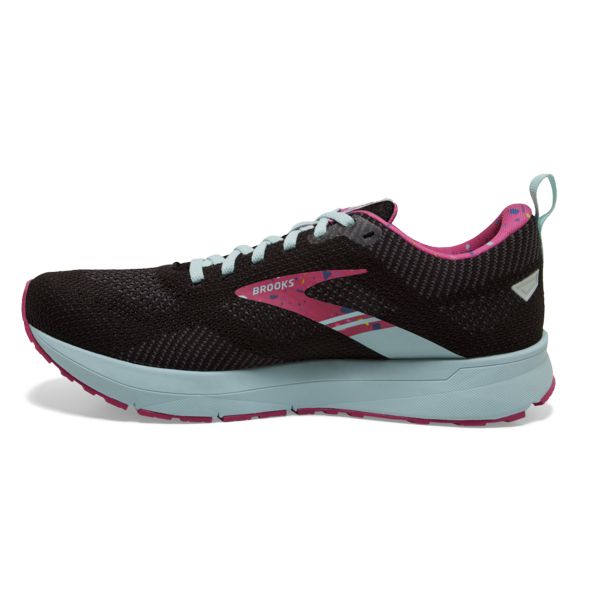 Brooks Revel 5 Women's Road Running Shoes Black / Red / Blue | NZ-849726