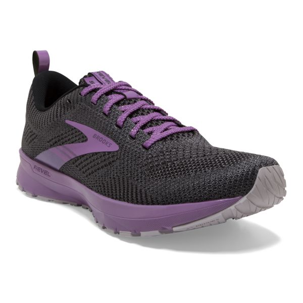 Brooks Revel 5 Women's Road Running Shoes Grey / Purple | NZ-856409