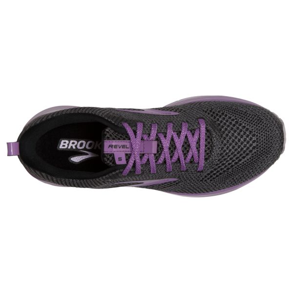 Brooks Revel 5 Women's Road Running Shoes Grey / Purple | NZ-856409