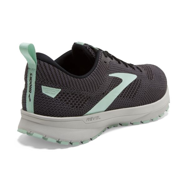 Brooks Revel 5 Women's Road Running Shoes Grey / Black / Green | NZ-956784