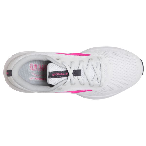 Brooks Signal 3 Women's Road Running Shoes White / Pink / Blue | NZ-825376