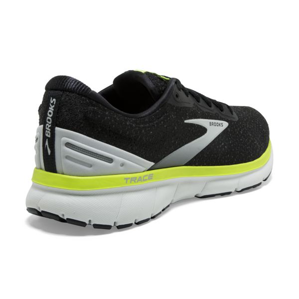 Brooks Trace Men's Road Running Shoes Black / Grey / Yellow | NZ-285179