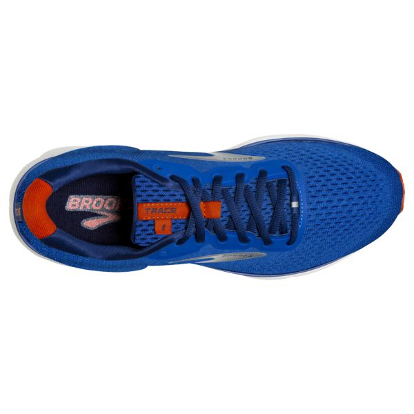 Brooks Trace Men's Road Running Shoes Blue / Navy / Orange | NZ-429376