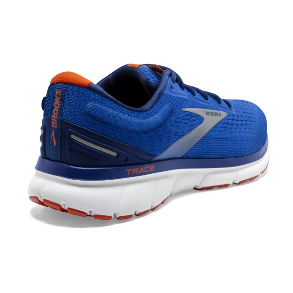 Brooks Trace Men's Road Running Shoes Blue / Navy / Orange | NZ-429376