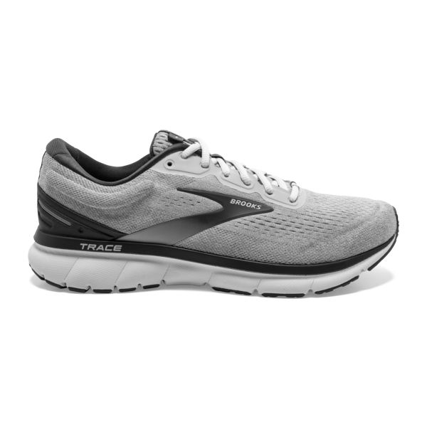 Brooks Trace Men\'s Road Running Shoes Grey / Black / White | NZ-238190