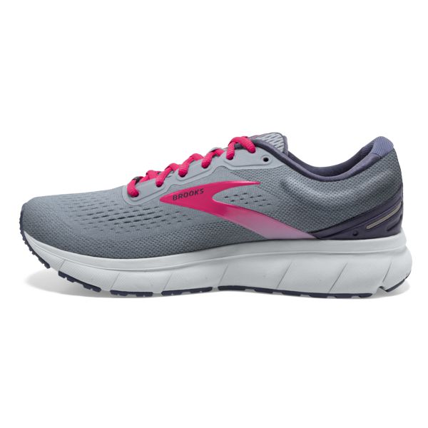 Brooks Trace Women's Road Running Shoes Grey / Pink / White | NZ-721856