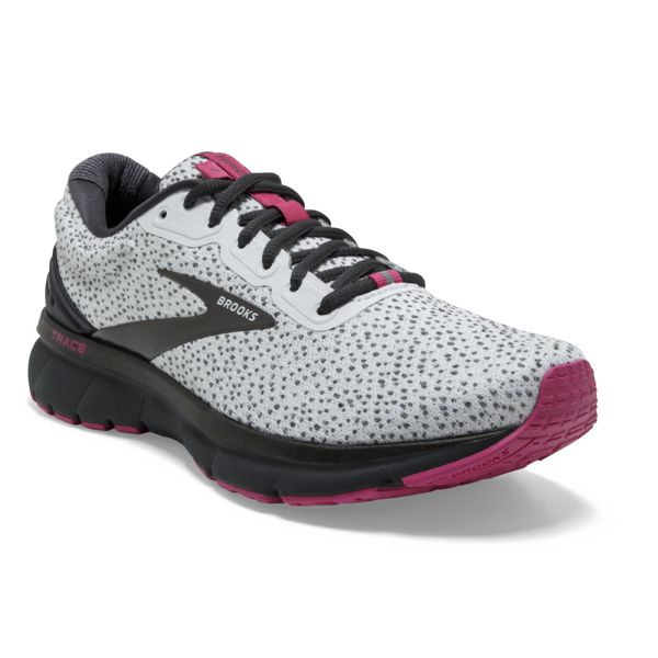 Brooks Trace Women's Road Running Shoes Grey / Black / Red | NZ-769513