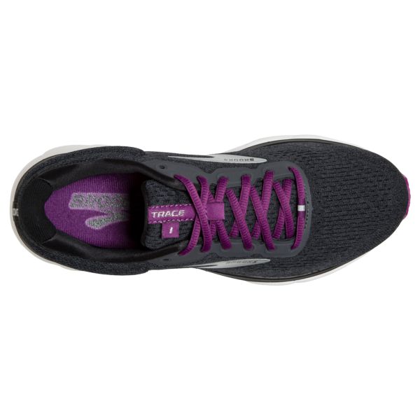 Brooks Trace Women's Road Running Shoes Black / Purple / White | NZ-820651