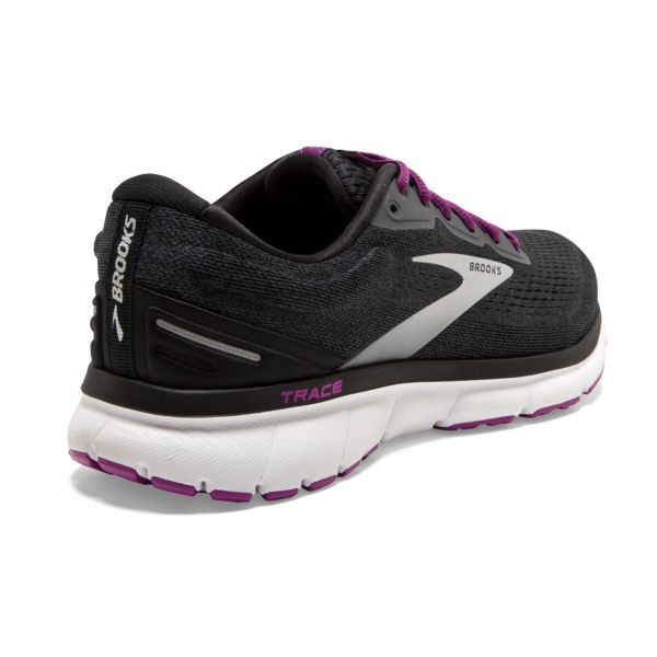 Brooks Trace Women's Road Running Shoes Black / Purple / White | NZ-820651