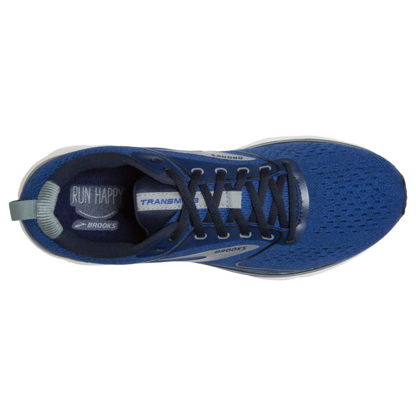 Brooks Transmit 3 Men's Road Running Shoes Navy / Grey / White | NZ-253918