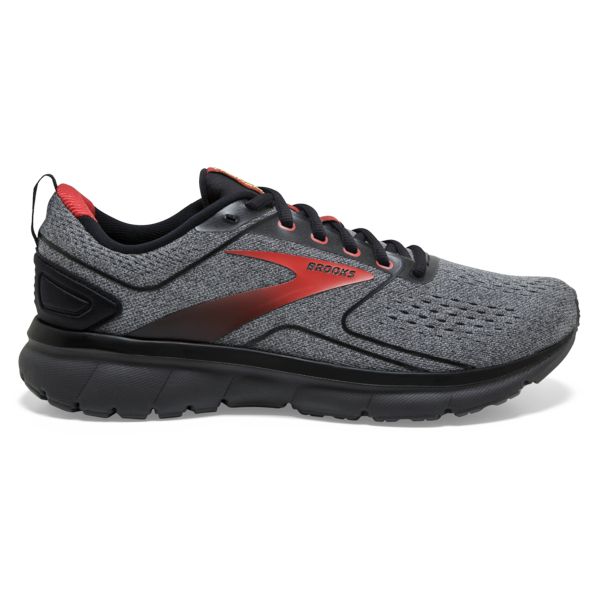 Brooks Transmit 3 Men\'s Road Running Shoes Grey / Black / Red | NZ-718593